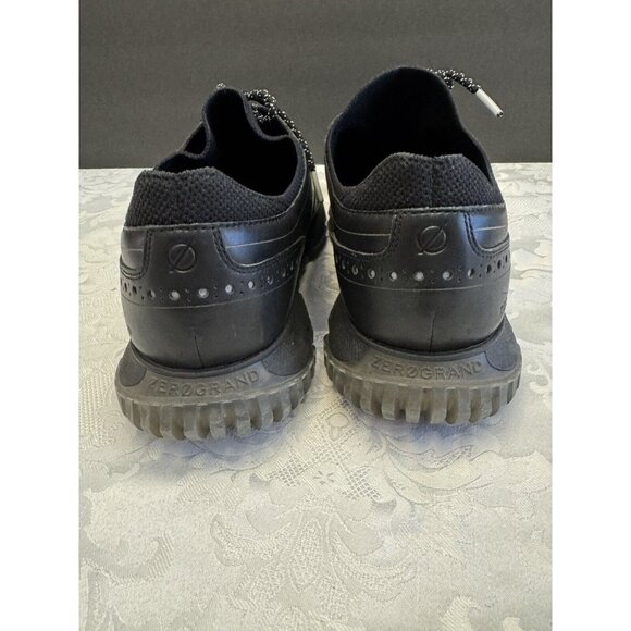 Cole Haan 12M Shoe 4.Zerogrand Plain Toe Oxford Black Reflective Waterproof - Picture 7 of 13